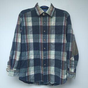 Vintage Pendleton 100% Virgin Wool Button Up Flannel Shirt